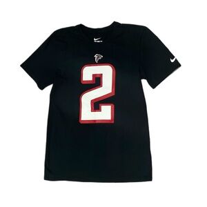 Used Nike NFL Atlanta Falcons Matt Ryan Short Sleeve Shirt Black Size Small